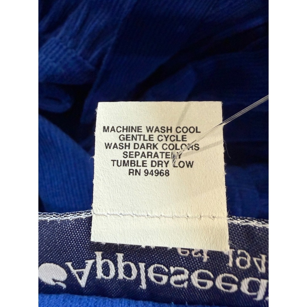 Appleseed's Royal Blue Corduroy Button Front Maxi Dress Large Cottagecore - Picture 11 of 11